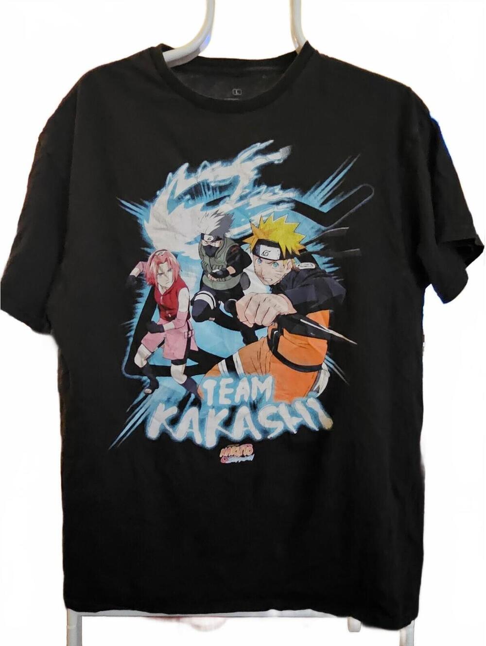 Ripple Junction Team Kakashi Naruto Shippuden Men's T-Shirt Size: L Anime TV